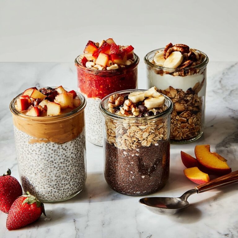 Creamy Overnight Oats with Fruit, Nuts, and Delicious Toppings Recipe