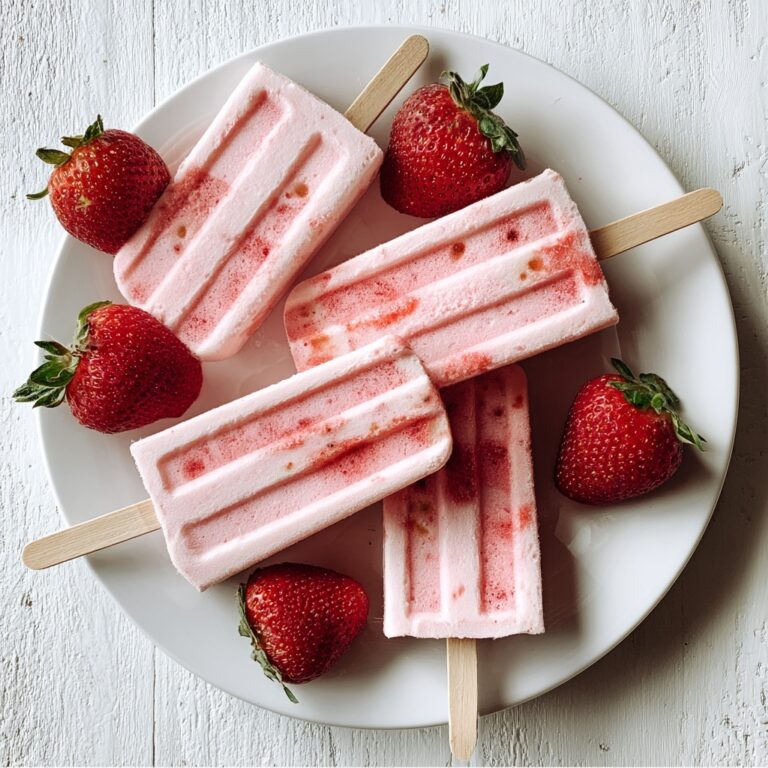 Strawberry Breakfast Popsicles Recipe