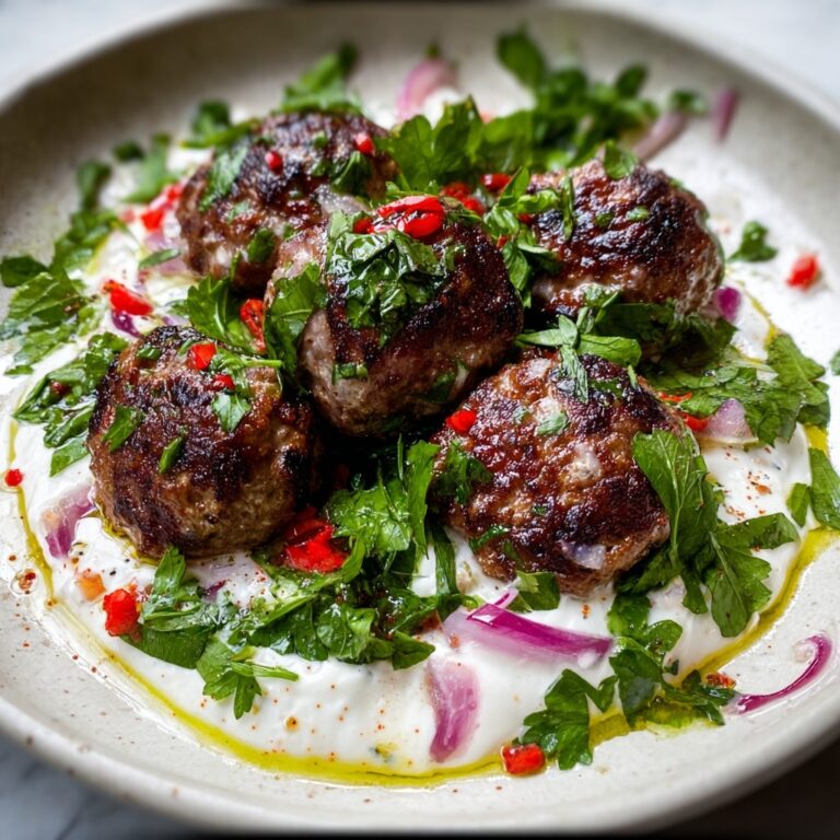 Spicy Beef Armenian Kefta with Tahini & Tzatziki Recipe
