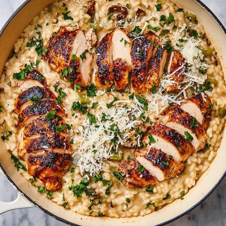 Creamy Parmesan Orzo with Chicken and Asparagus Recipe