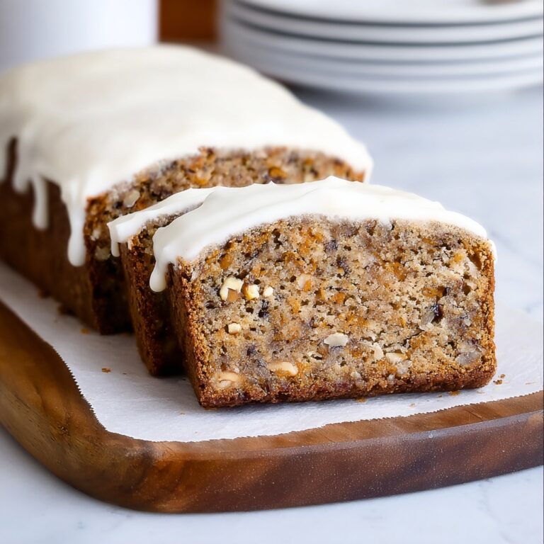 Carrot Bread with Vanilla Glaze Recipe