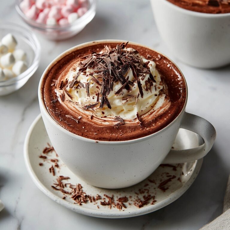 Rich Homemade Hot Chocolate Recipe