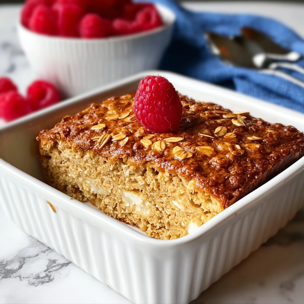 Cinnamon Cottage Cheese Oatmeal Bake for Cozy Mornings Recipe - Recipe Image
