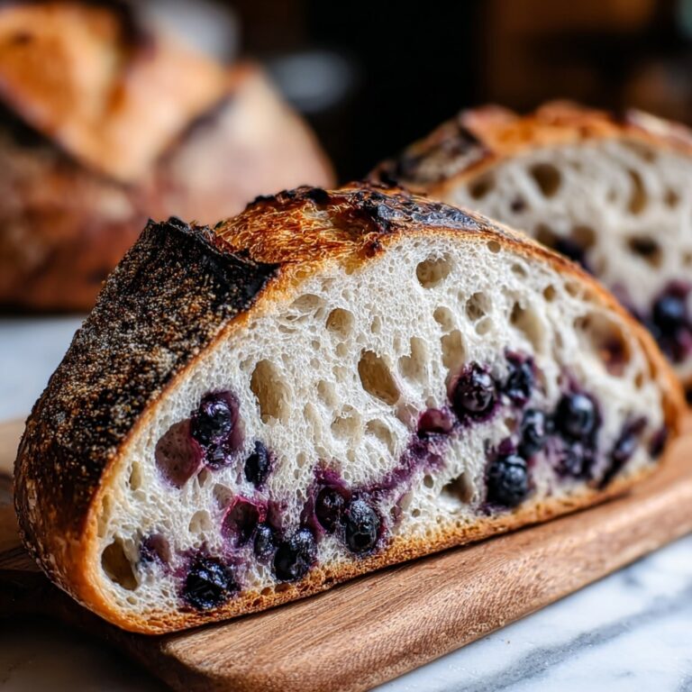 Lemon Blueberry Sourdough Bread: Juicy & Creamy Bliss! Recipe