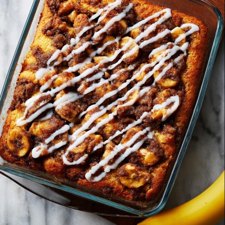 Banana Cinnamon Roll Cake Recipe