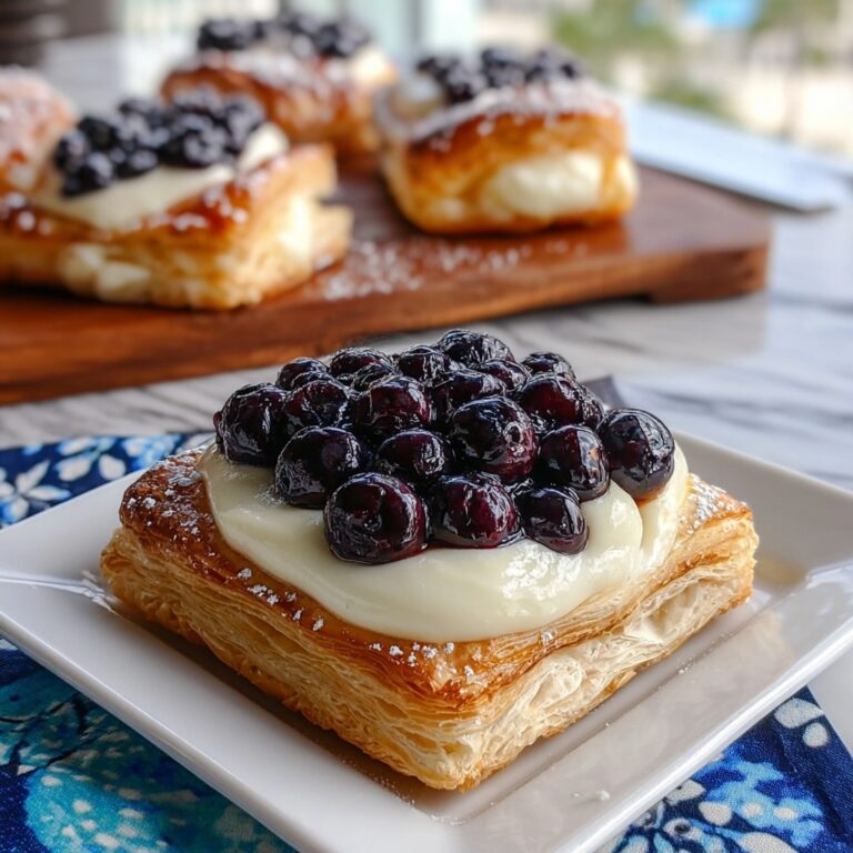 Decadent Blueberry Cream Cheese Danish Recipe