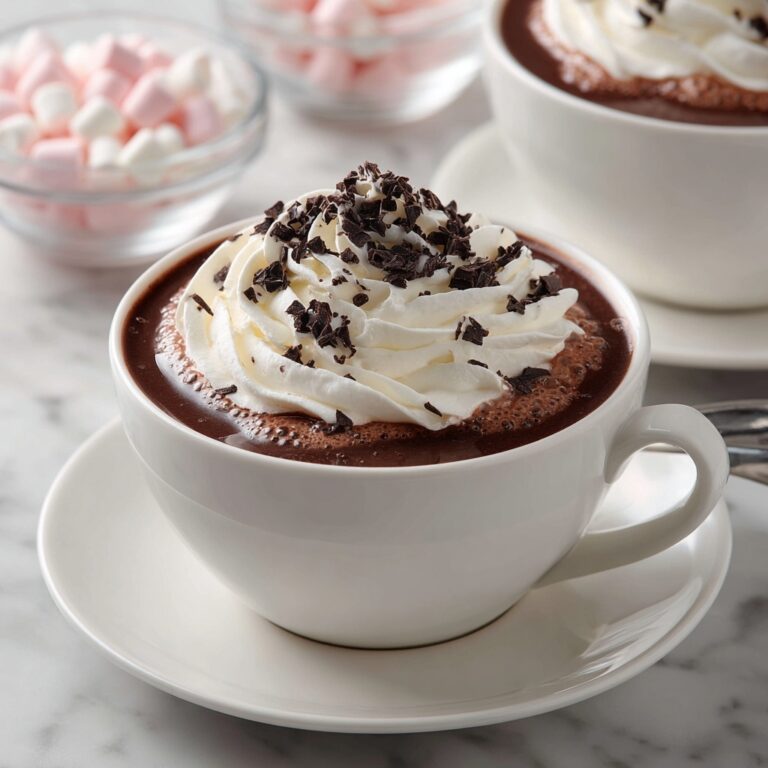 Rich Homemade Hot Chocolate Recipe