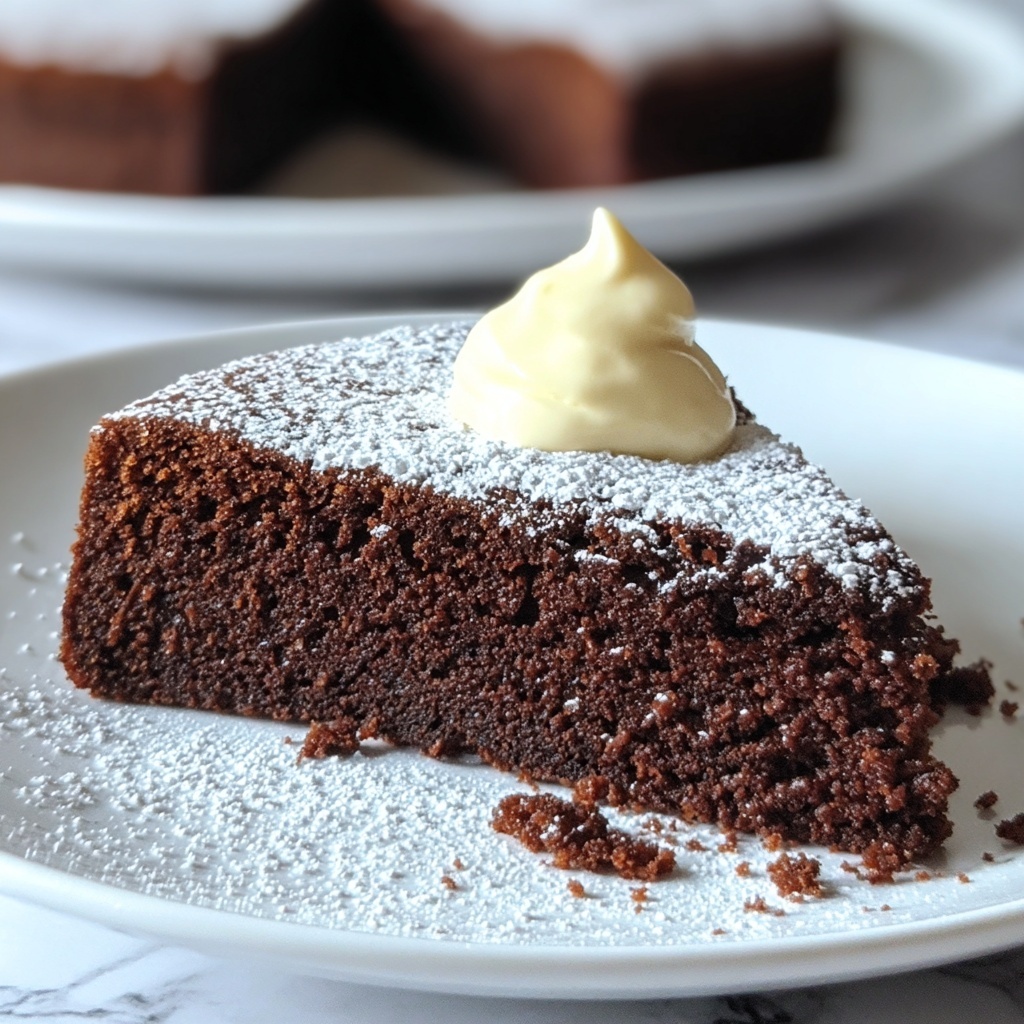 Dark Chocolate Almond Cake Recipe - Recipe Image