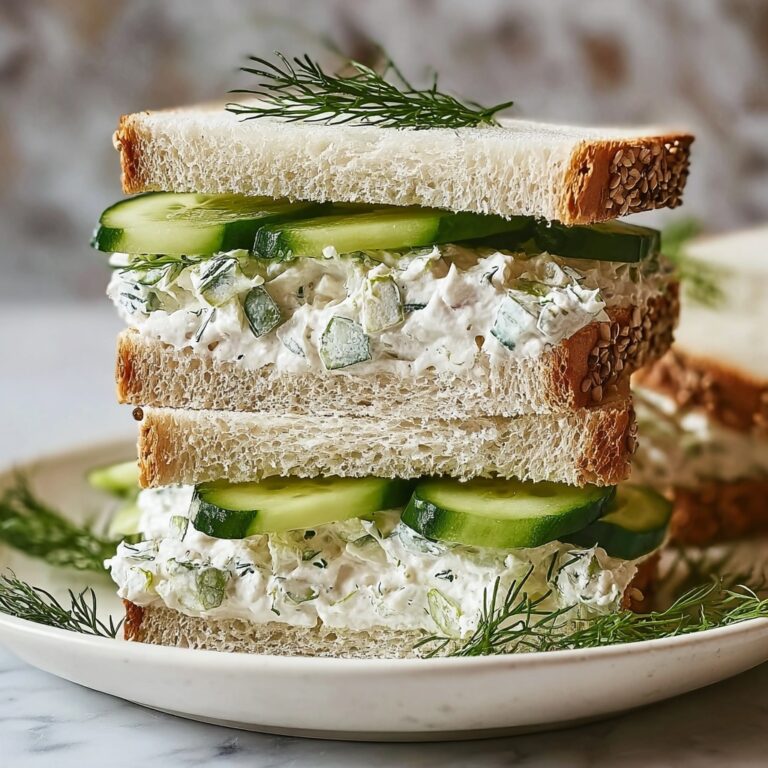 Cucumber Benedictine Tea Sandwiches Recipe