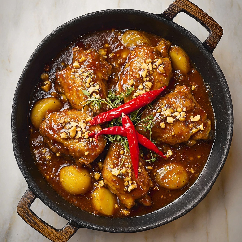 Braised Nutty Satay Chicken Recipe - Recipe Image