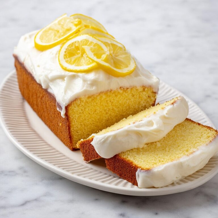 Lemon Pound Cake with Lemon Cream Cheese Frosting Recipe