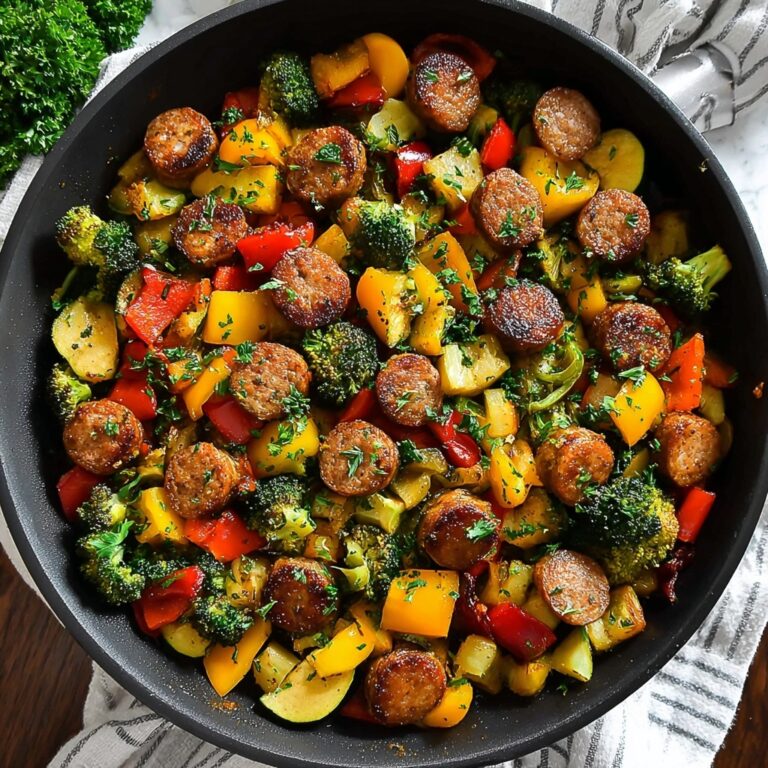 One Pan Sausage and Veggies Skillet Recipe