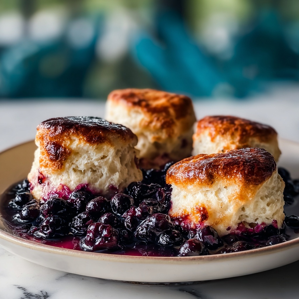 Delicious Blueberry Butter Swim Biscuits - Recipe Image