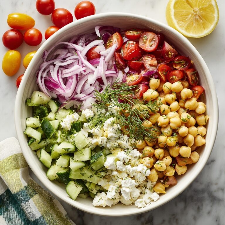 Refreshing Chickpea Cucumber Feta Salad Recipe