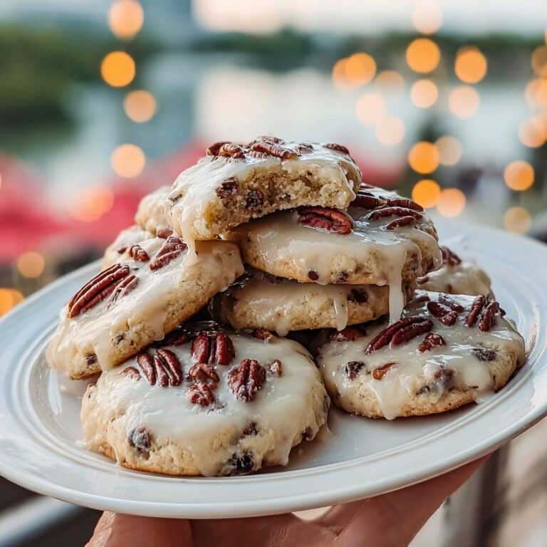 Frosted Butter Pecan Cookies Recipe