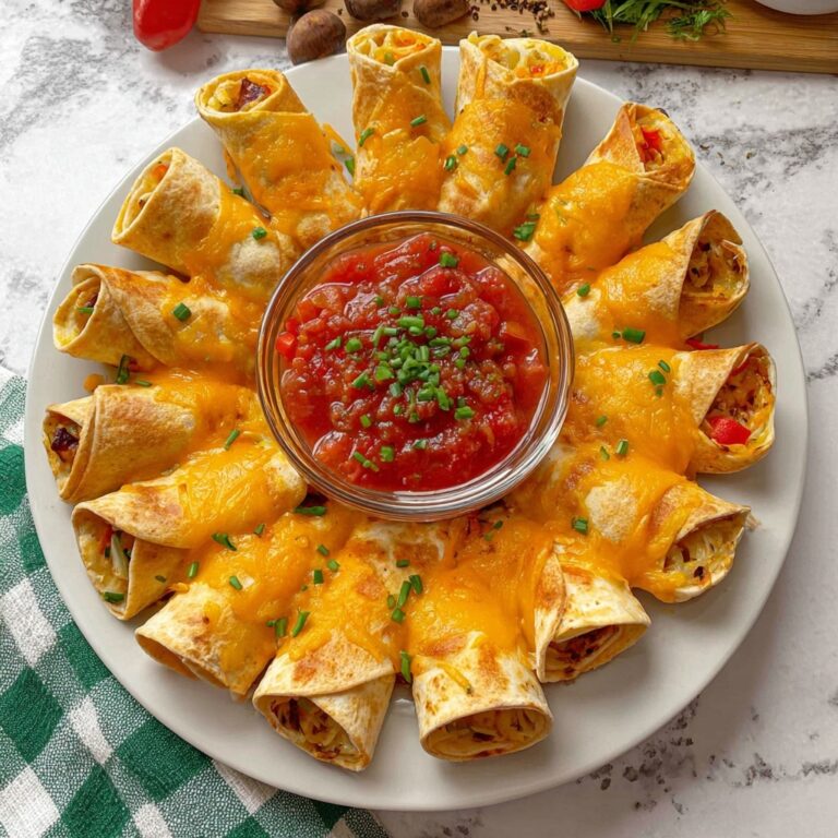 Blooming Chicken Quesadilla Ring Recipe