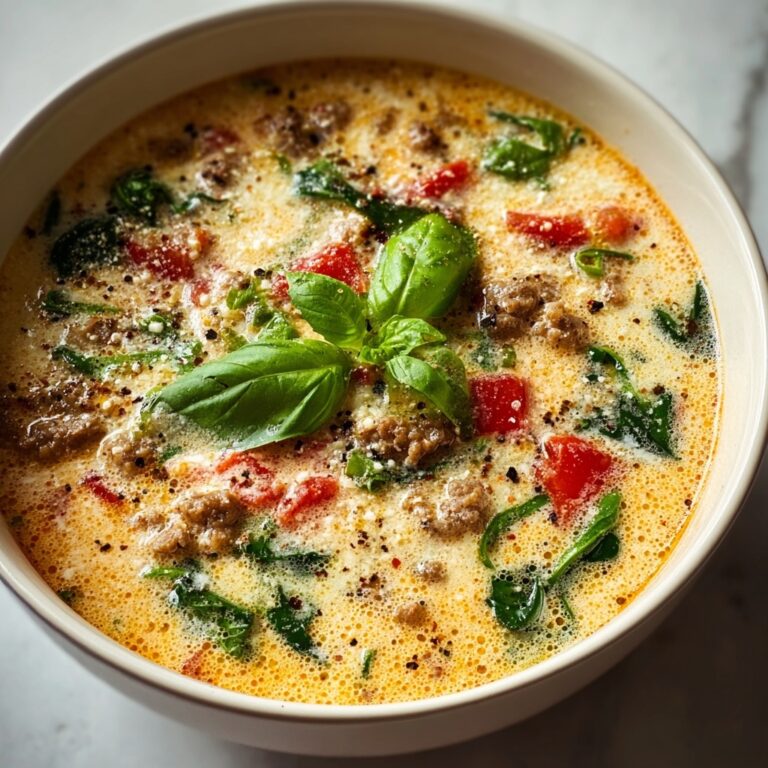 Delicious Parmesan Beef Sausage Ditalini Soup Recipe