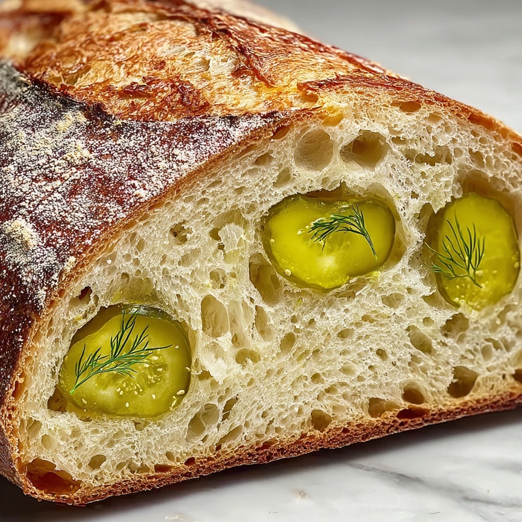 Tangy Dill Pickle Sourdough Bread Recipe - Recipe Image