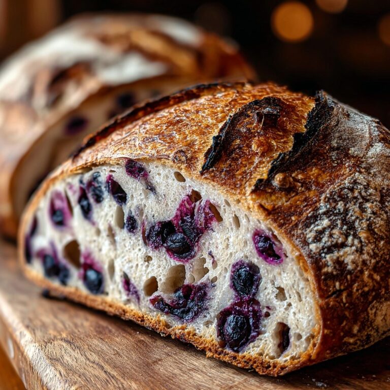 Lemon Blueberry Sourdough Bread: Juicy & Creamy Bliss Recipe