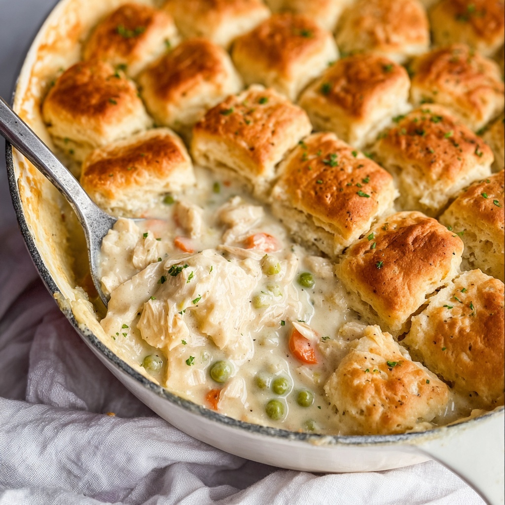 Chicken and Biscuits Casserole Recipe - Recipe Image