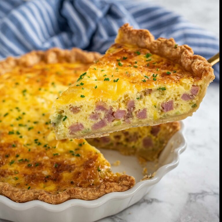Ham and Cheese Quiche Recipe
