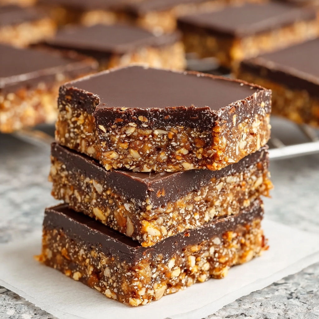 Chocolate Date Almond Bars Recipe - Recipe Image