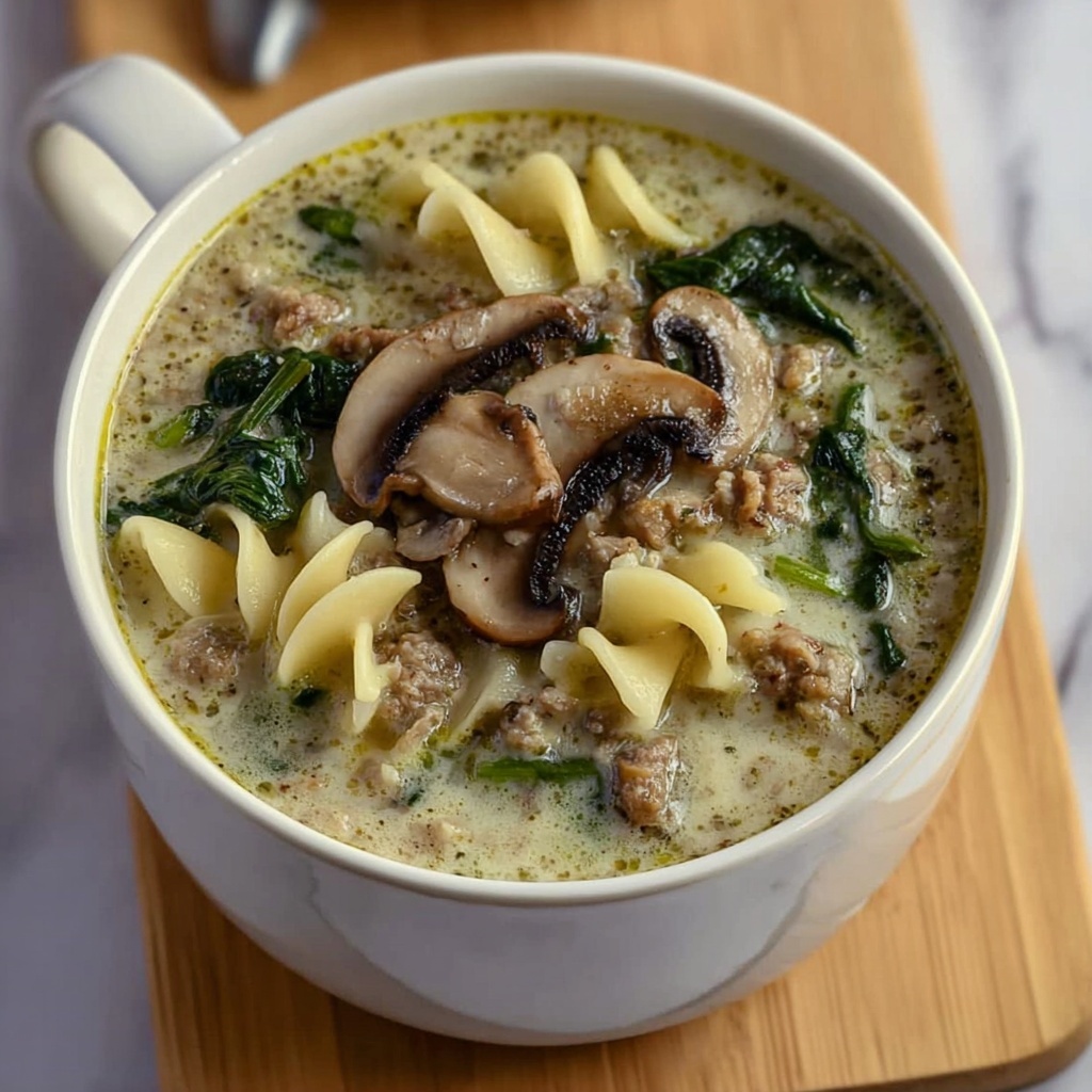 Creamy Alfredo Lasagna Soup Recipe - Recipe Image