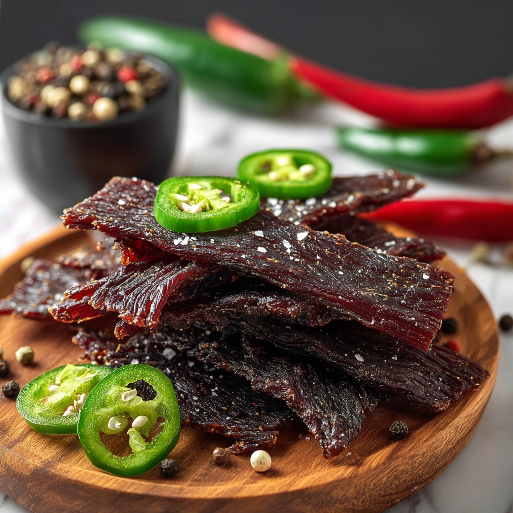 Dr. Pepper Jalapeno Beef Jerky Recipe - Recipe Image