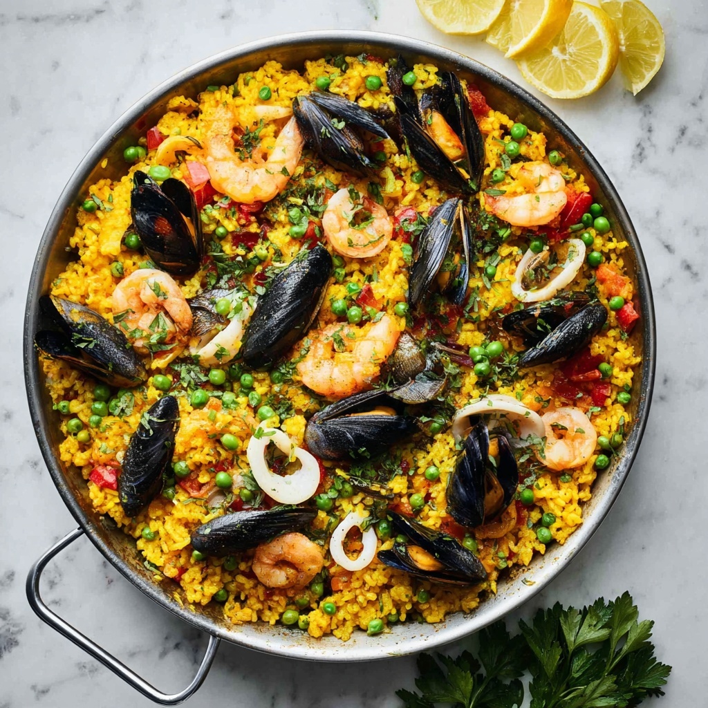 Spanish Chicken and Seafood Paella Recipe - Recipe Image