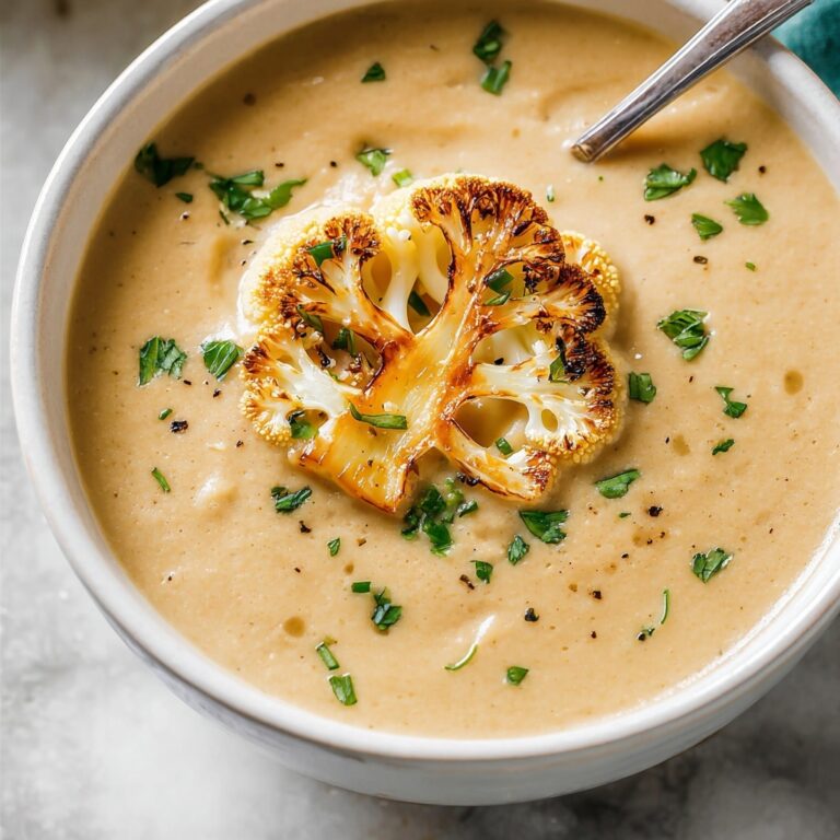 Creamy Roasted Cauliflower Soup Recipe