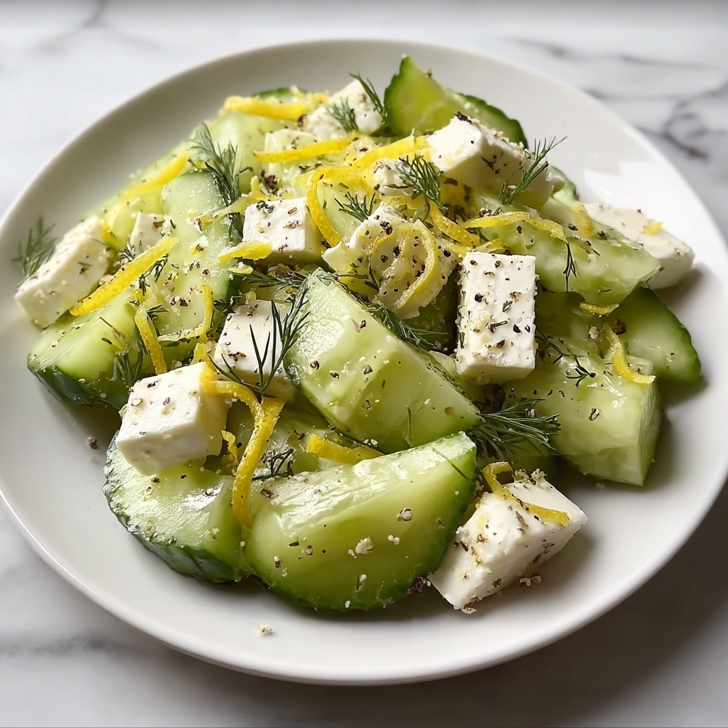 Cucumber Avocado Feta Salad Recipe - Recipe Image