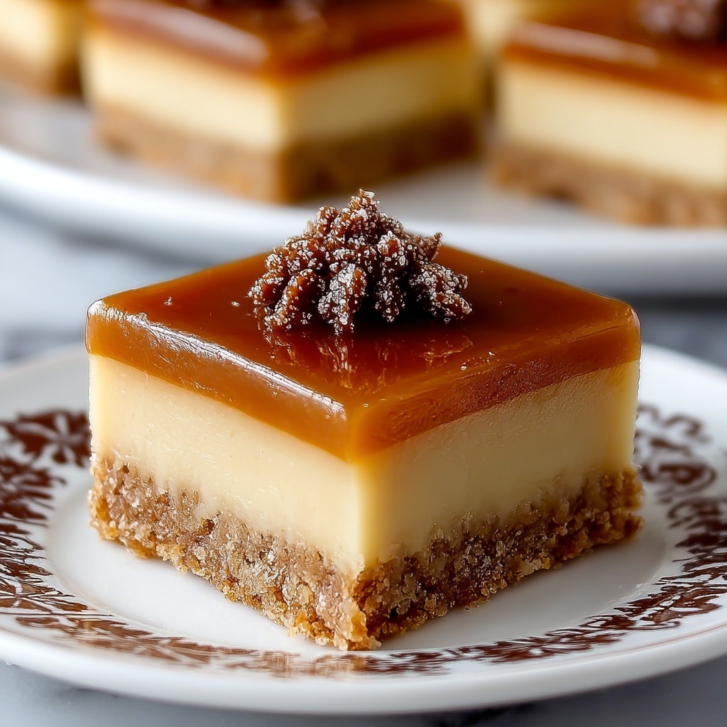 Dulce de Leche Cheesecake Bars Recipe - Recipe Image