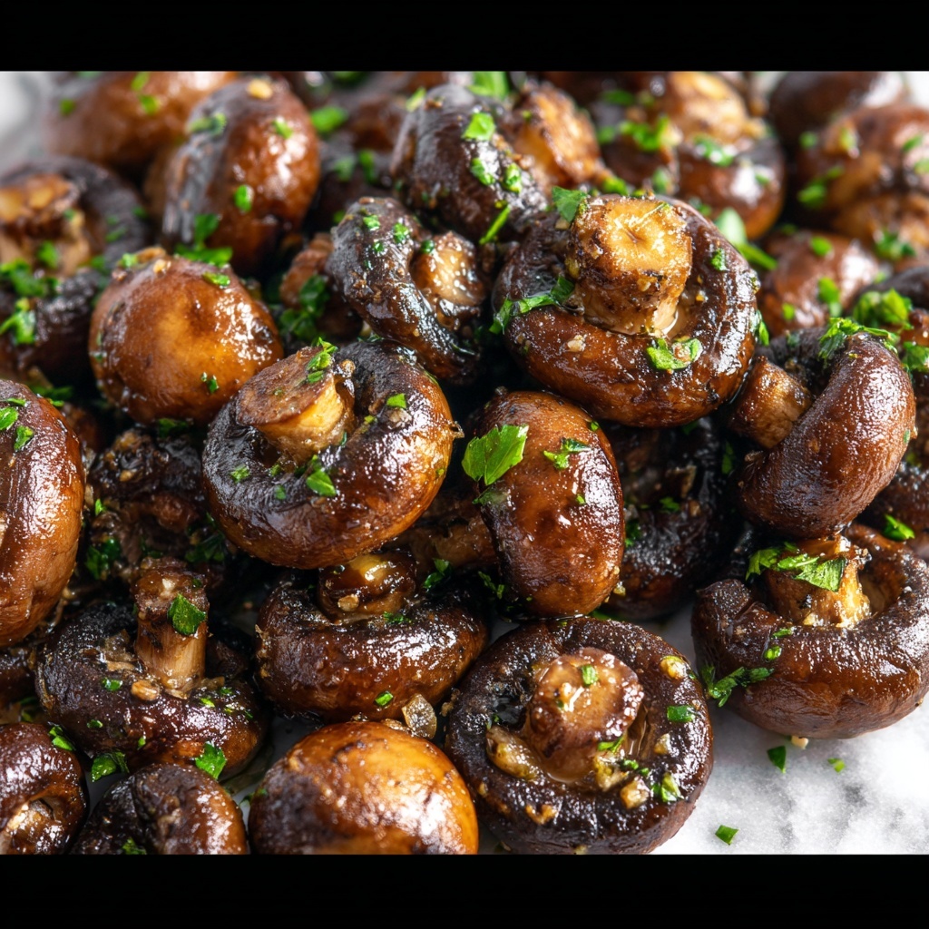Balsamic Garlic Grilled Mushroom Skewers Recipe - Recipe Image