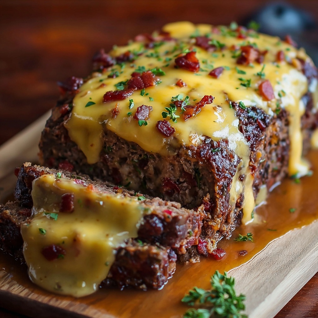 Philly Cheesesteak Meatloaf Recipe - Recipe Image