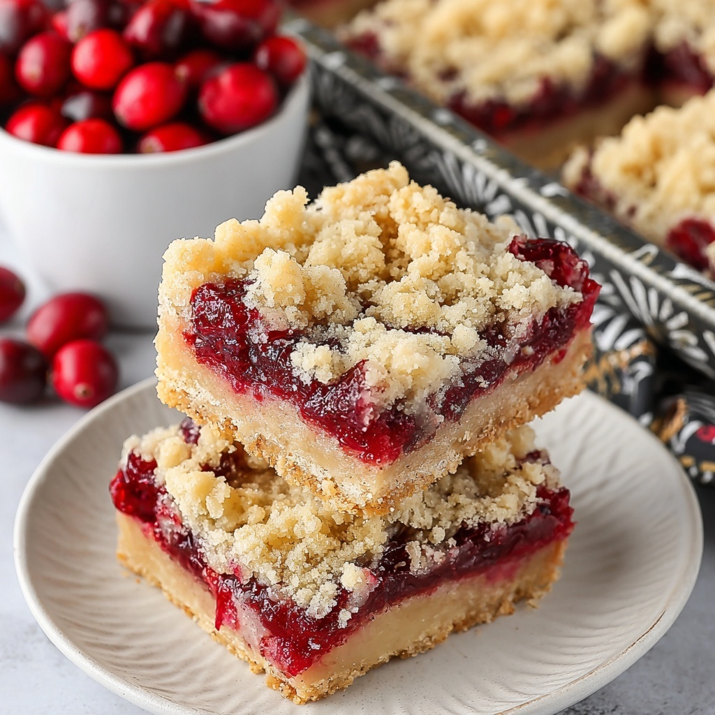 Cranberry Bars Recipe - Recipe Image