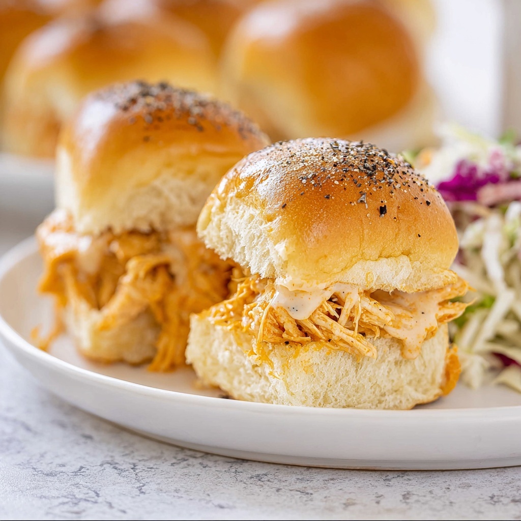 Buffalo Chicken Sliders Recipe - Recipe Image