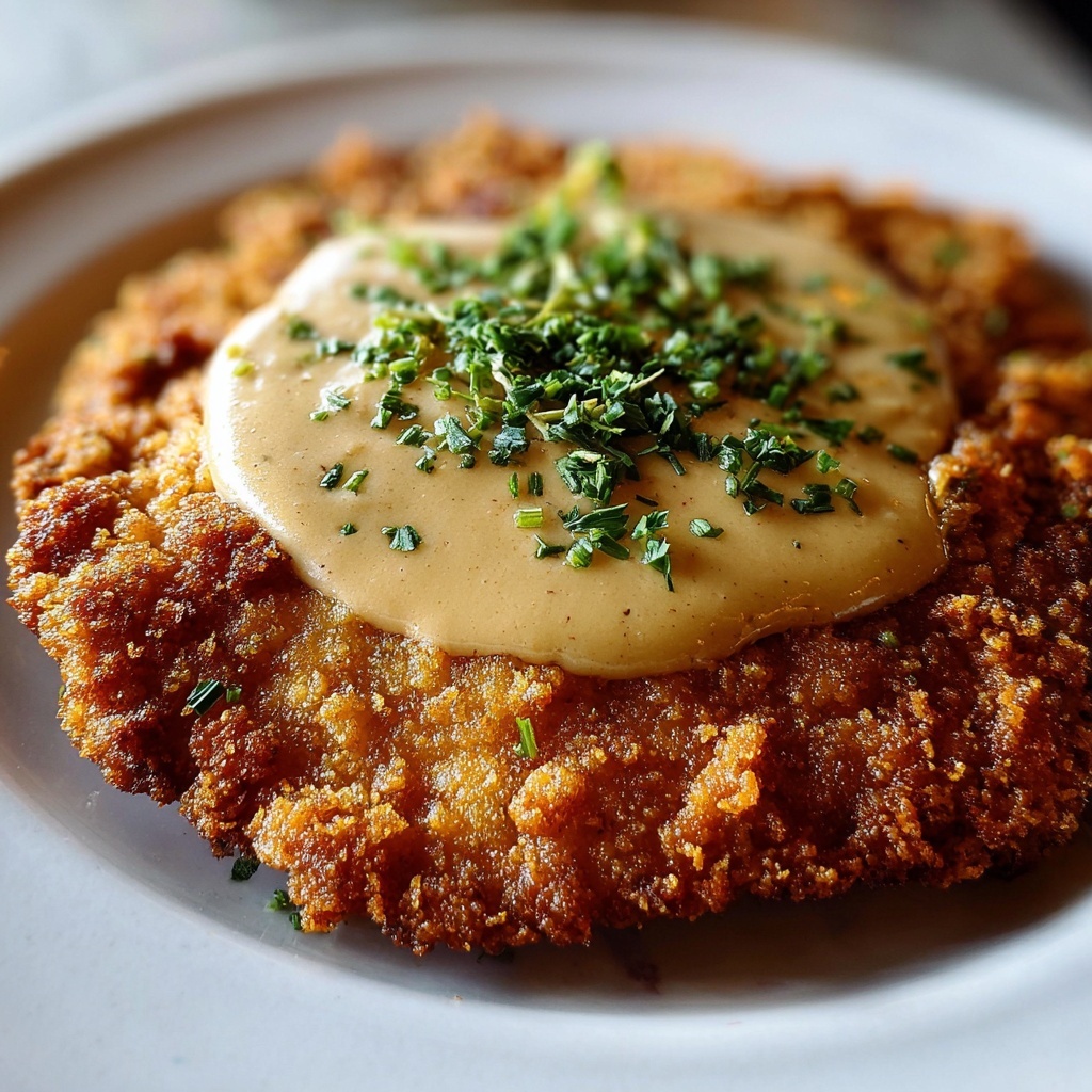 Crispy Chicken Fried Steak with Homemade Gravy Recipe - Recipe Image