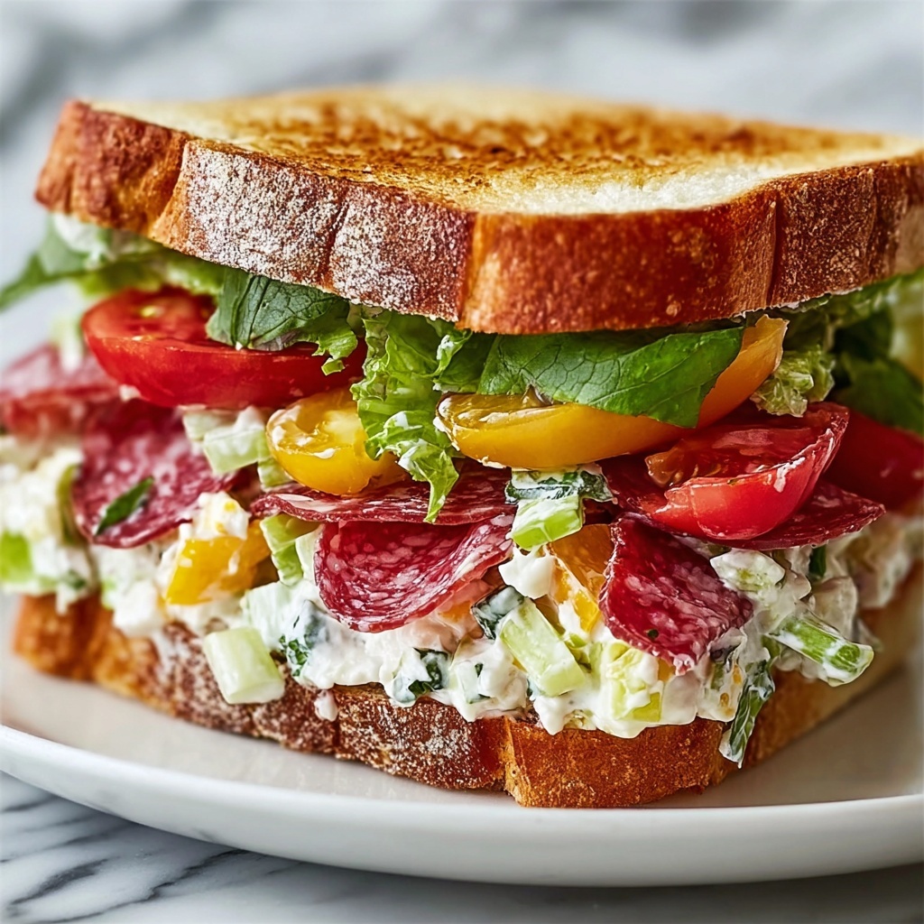 Ultimate Italian Grinder Salad Sandwich Recipe - Recipe Image