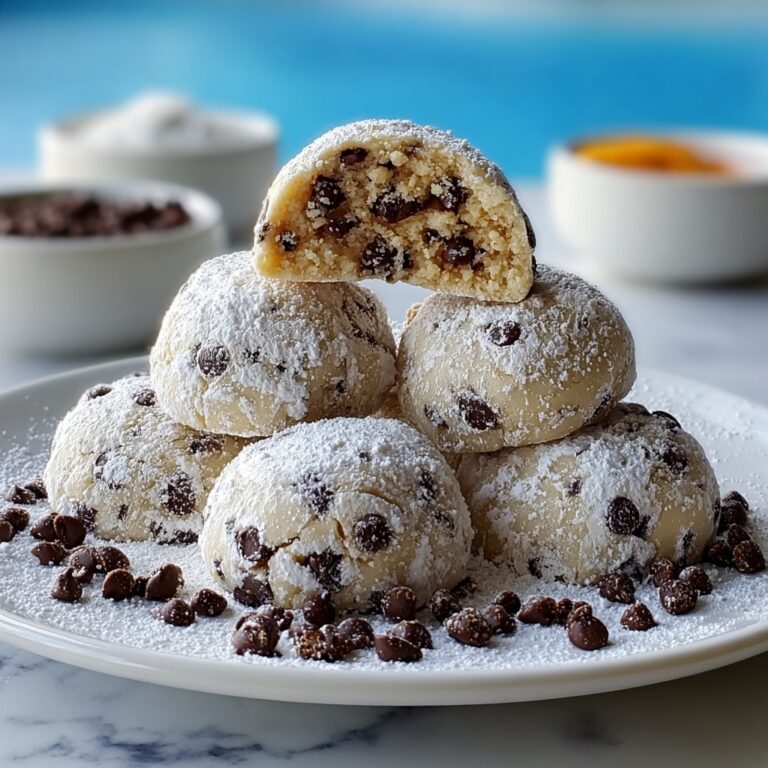 Chocolate Chip Snowball Cookies Recipe