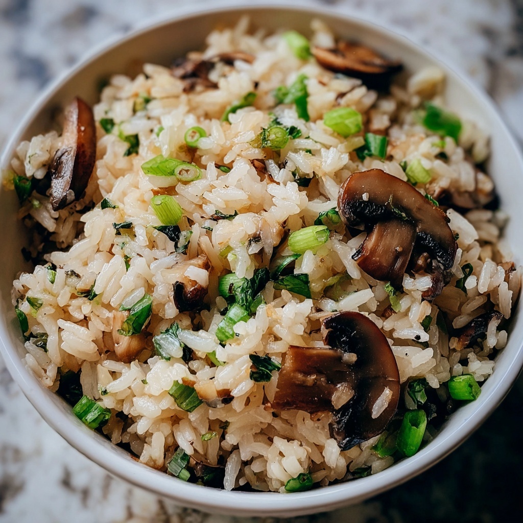 Mushroom Rice Recipe - Recipe Image