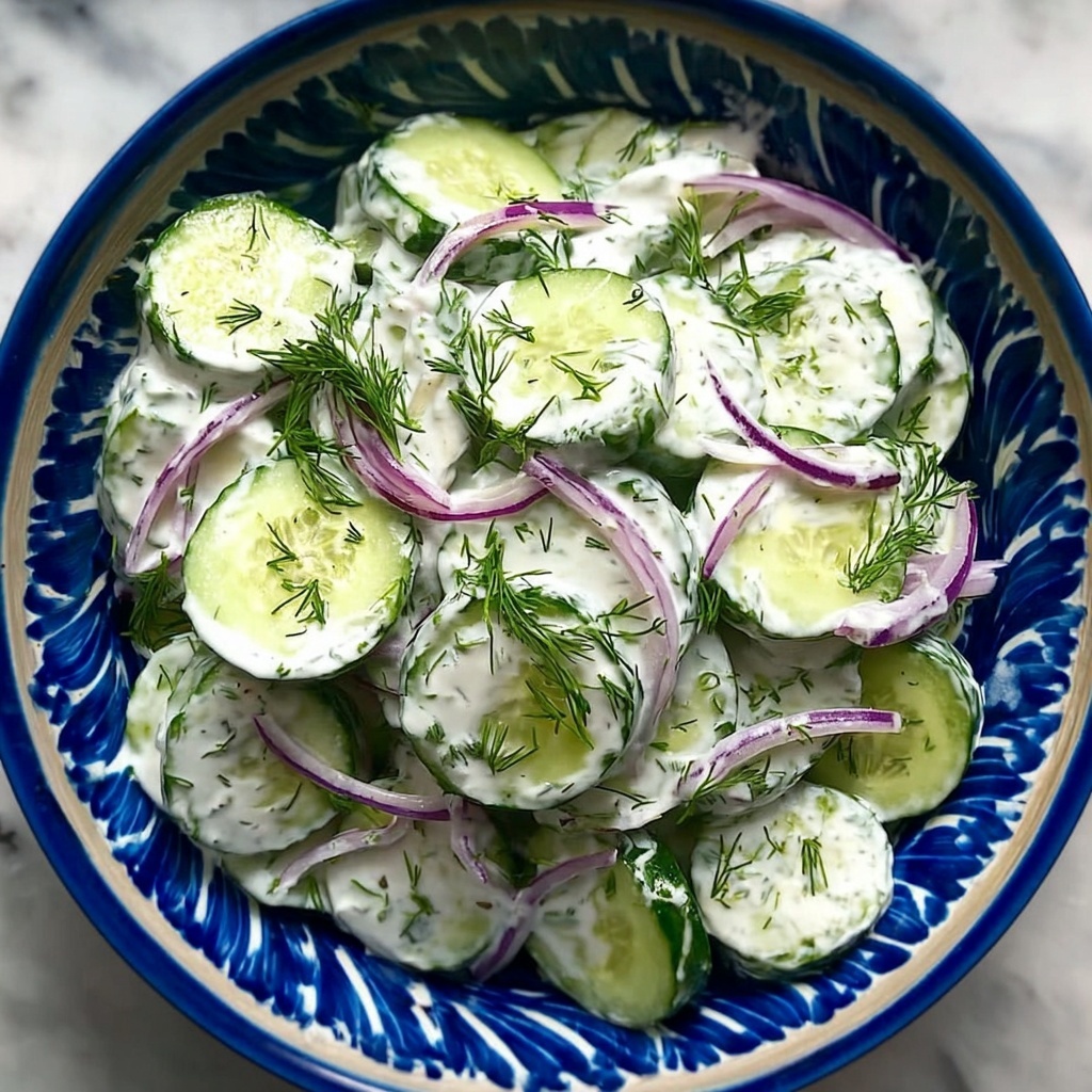 Cool and Creamy Tzatziki Cucumber Salad for Your Cravings Recipe - Recipe Image
