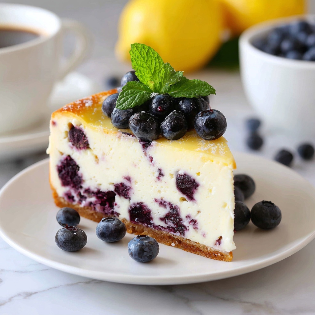 High-Protein Lemon Blueberry Breakfast Bake with Cottage Cheese Recipe - Recipe Image