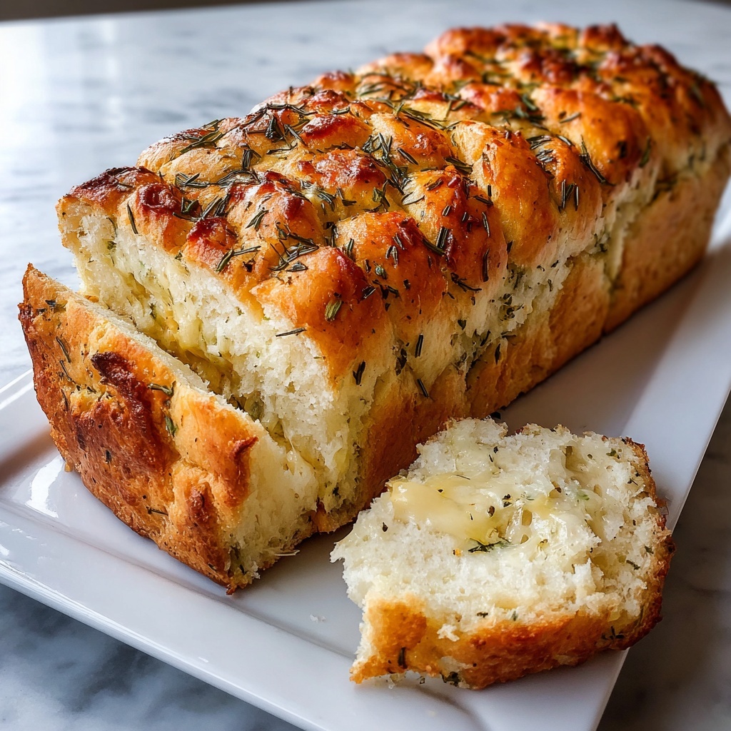 Rosemary Garlic Pull Apart Bread Recipe - Recipe Image