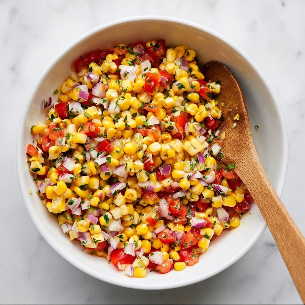 Corn and Tomato Salad with Lime Dijon Dressing Recipe - Recipe Image