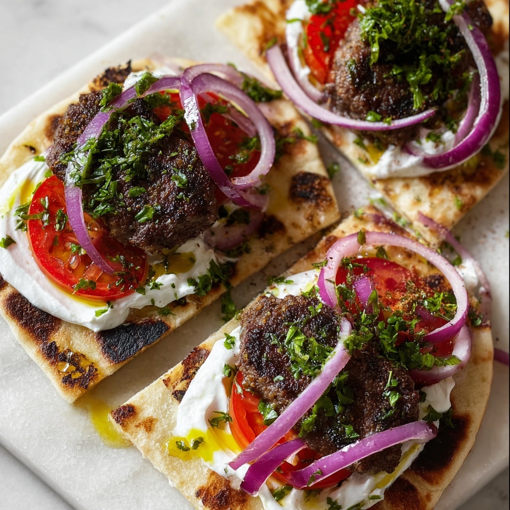 Juicy Oven-Baked Beef or Lamb Kebabs with Sumac Onions and Garlic Yogurt Recipe - Recipe Image