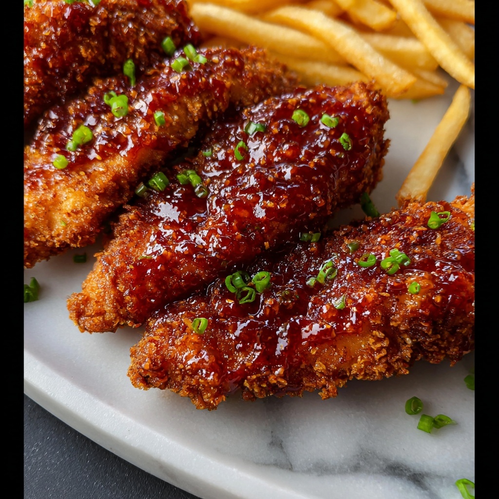 Crispy Honey Butter Chicken Tenders Recipe - Recipe Image