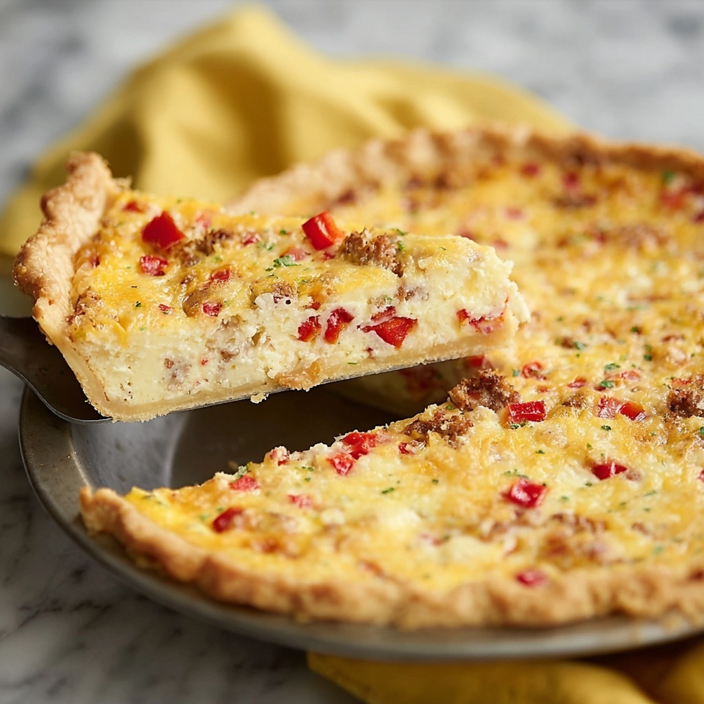 Bacon and Pimento Cheese Quiche Recipe - Recipe Image