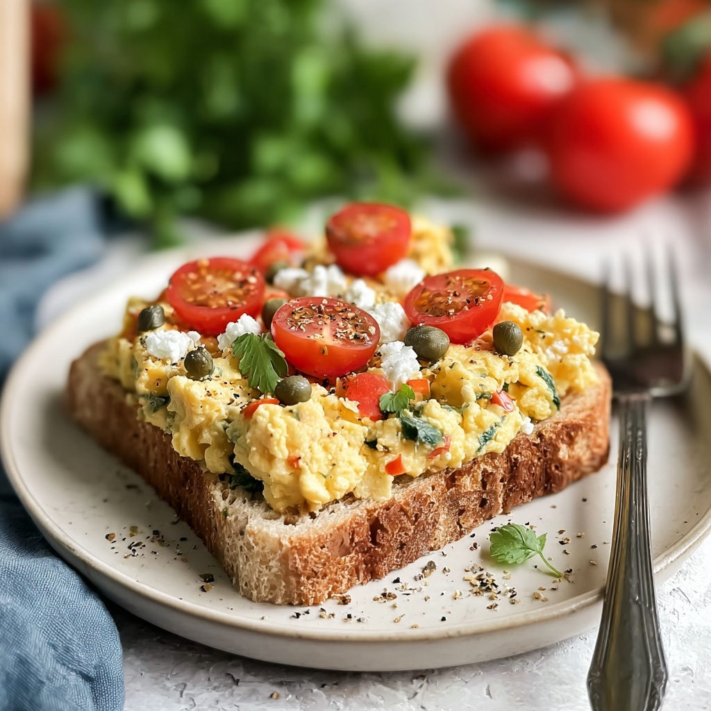Mediterranean Scrambled Eggs: Quick, Flavor-Packed Breakfast Recipe - Recipe Image