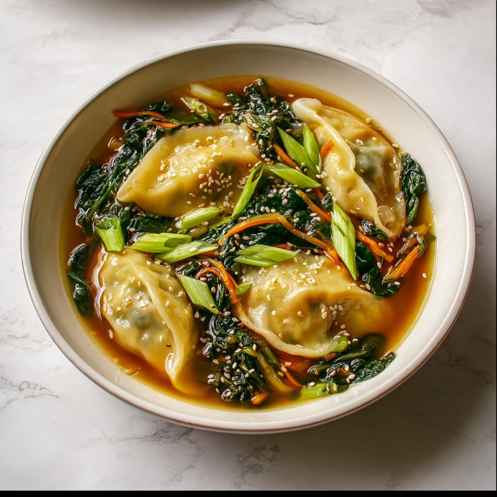 Comforting Beef Potsticker Soup: Delicious Bowl of Warmth Recipe - Recipe Image