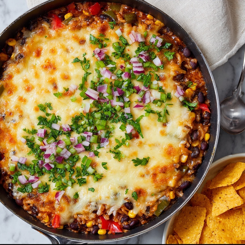 Cheesy Turkey Rice Taco Skillet Recipe - Recipe Image